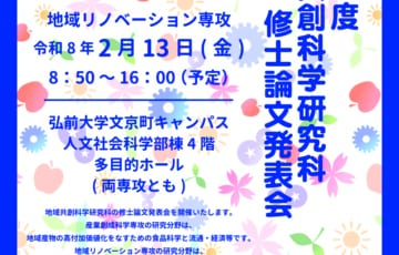 地域共創科学研究科 修士論文発表会